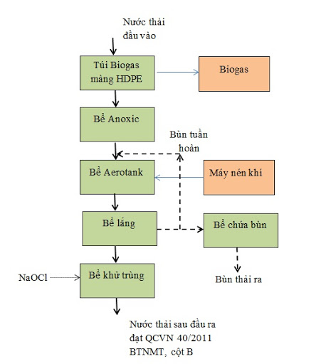 Quy trình xử lý nước thải chăn nuôi heo