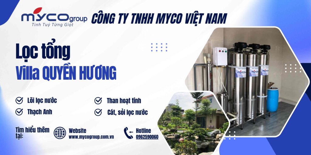 Lọc nước tổng cho Villa